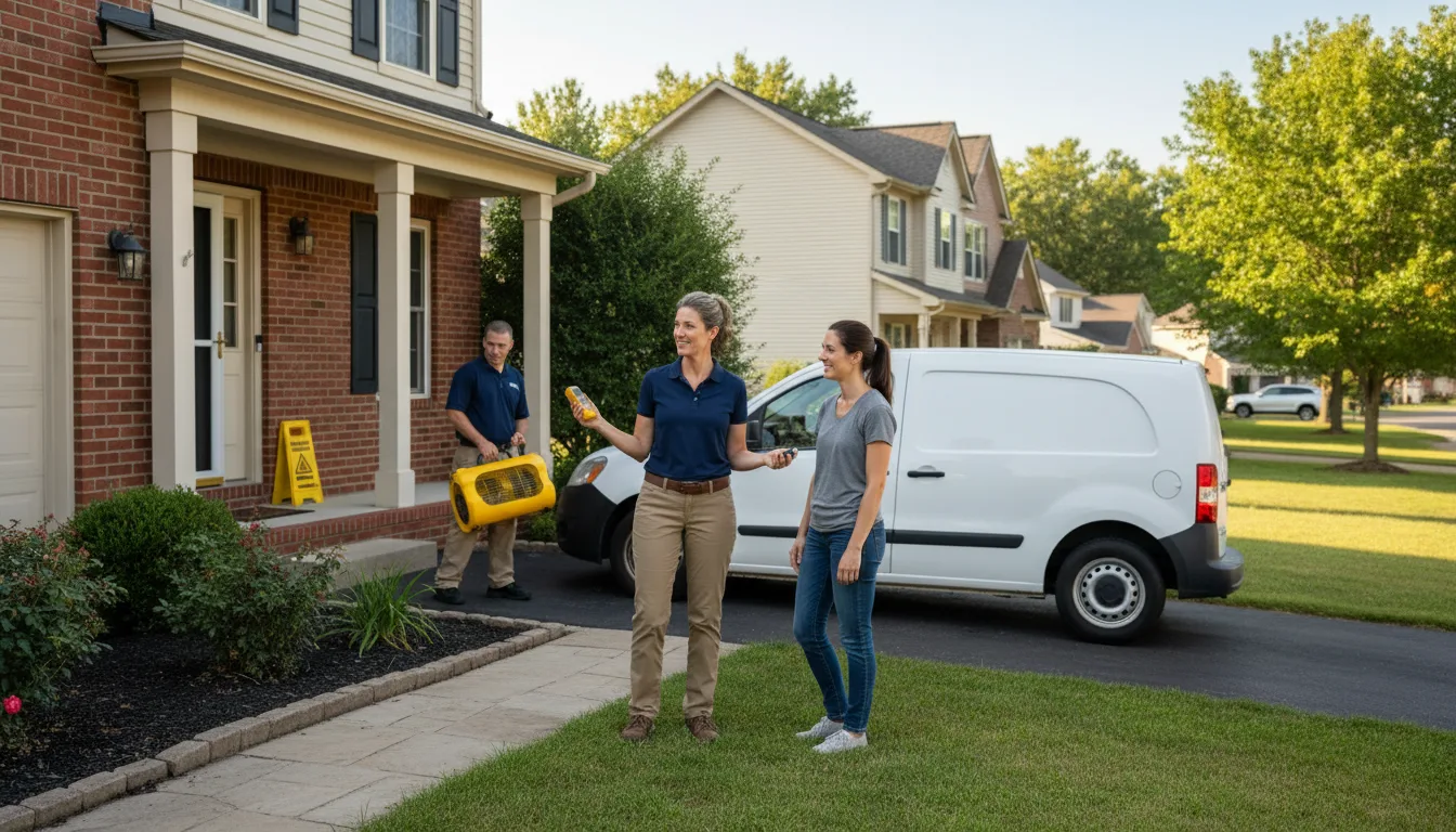 Residential water damage restoration in Wayne, NE